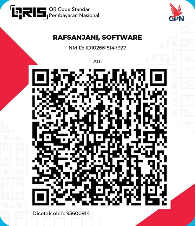 QRIS code for donations to Walasr